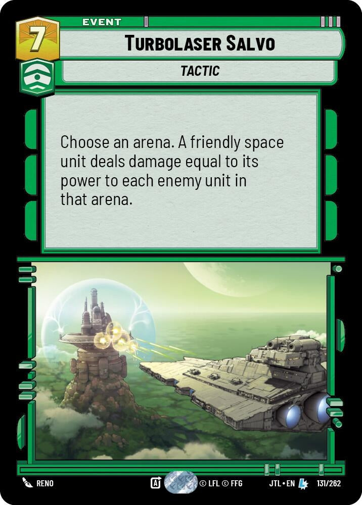 Image for Turbolaser Salvo (Jump to Lightspeed) (131/262) - Star Wars: Unlimited