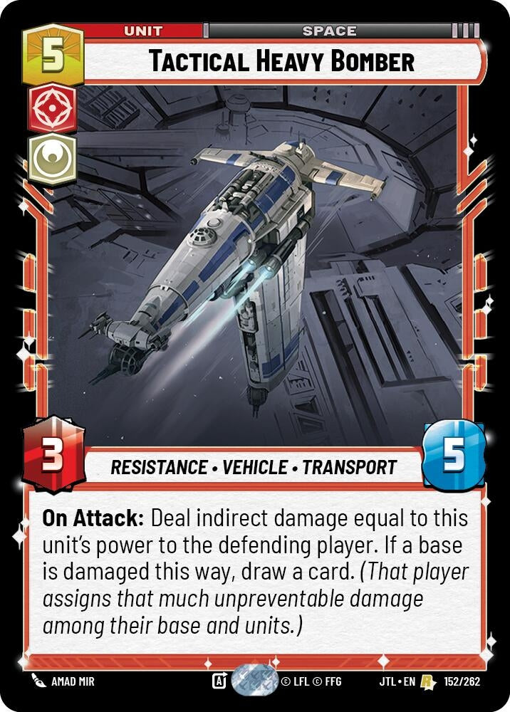 Image for Tactical Heavy Bomber (Jump to Lightspeed) (152/262) - Star Wars: Unlimited