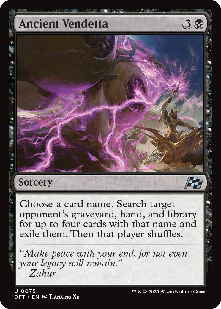 Image for Ancient Vendetta (Aetherdrift) (75) - Magic: The Gathering