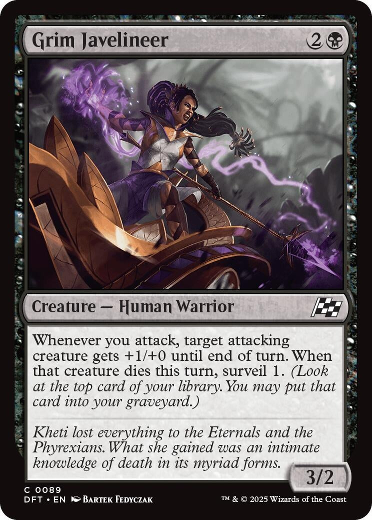 Image for Grim Javelineer (Aetherdrift) (89) - Magic: The Gathering