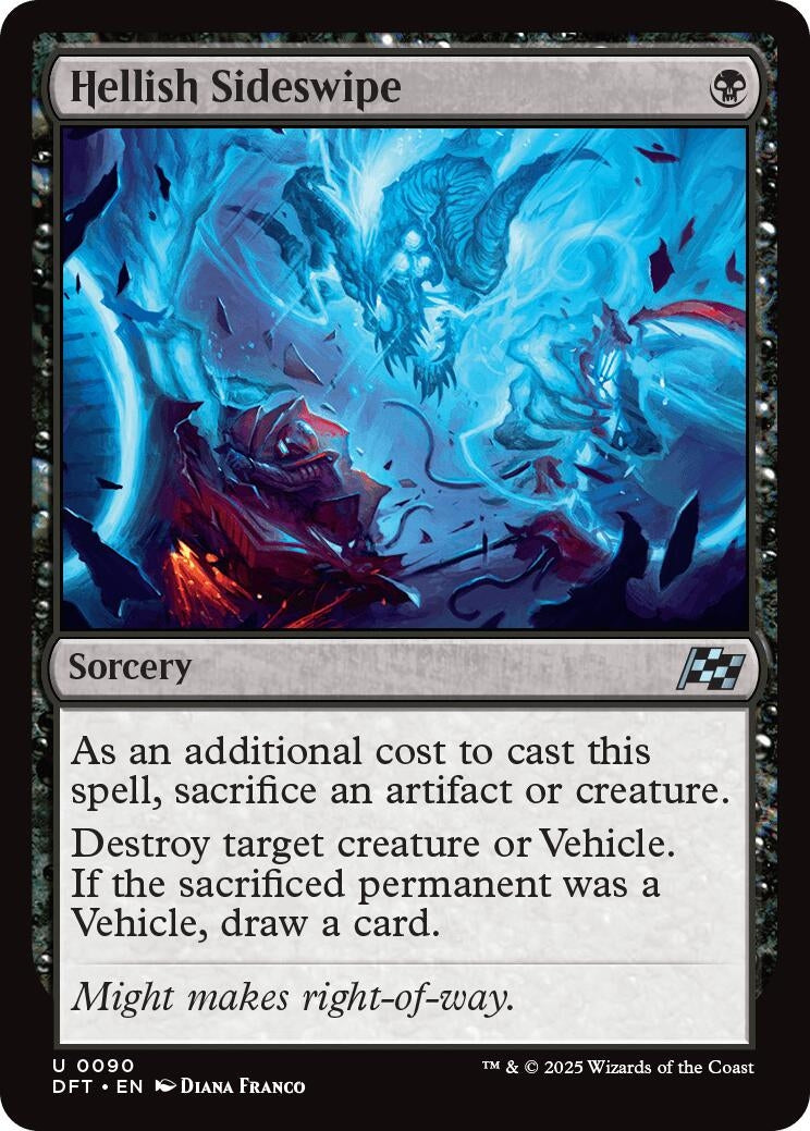 Image for Hellish Sideswipe (Aetherdrift) (90) - Magic: The Gathering