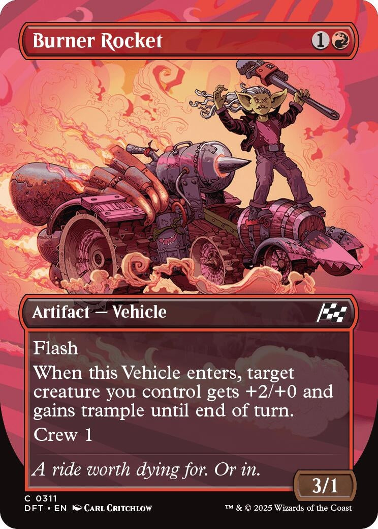 Image for Burner Rocket (Borderless) (Aetherdrift) (311) - Magic: The Gathering