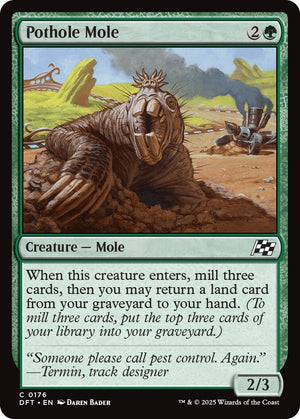 Image for Pothole Mole (Aetherdrift) (176) - Magic: The Gathering
