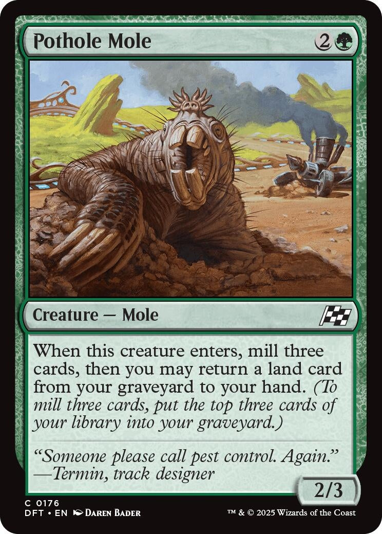 Image for Pothole Mole (Aetherdrift) (176) - Magic: The Gathering