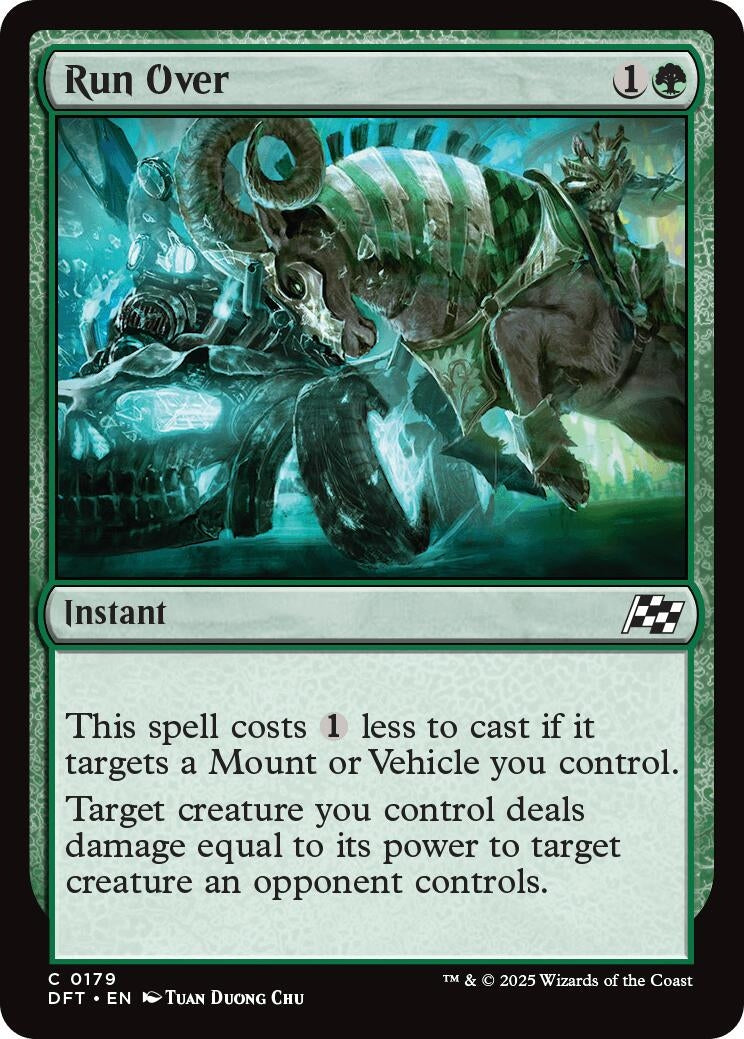 Image for Run Over (Aetherdrift) (179) - Magic: The Gathering