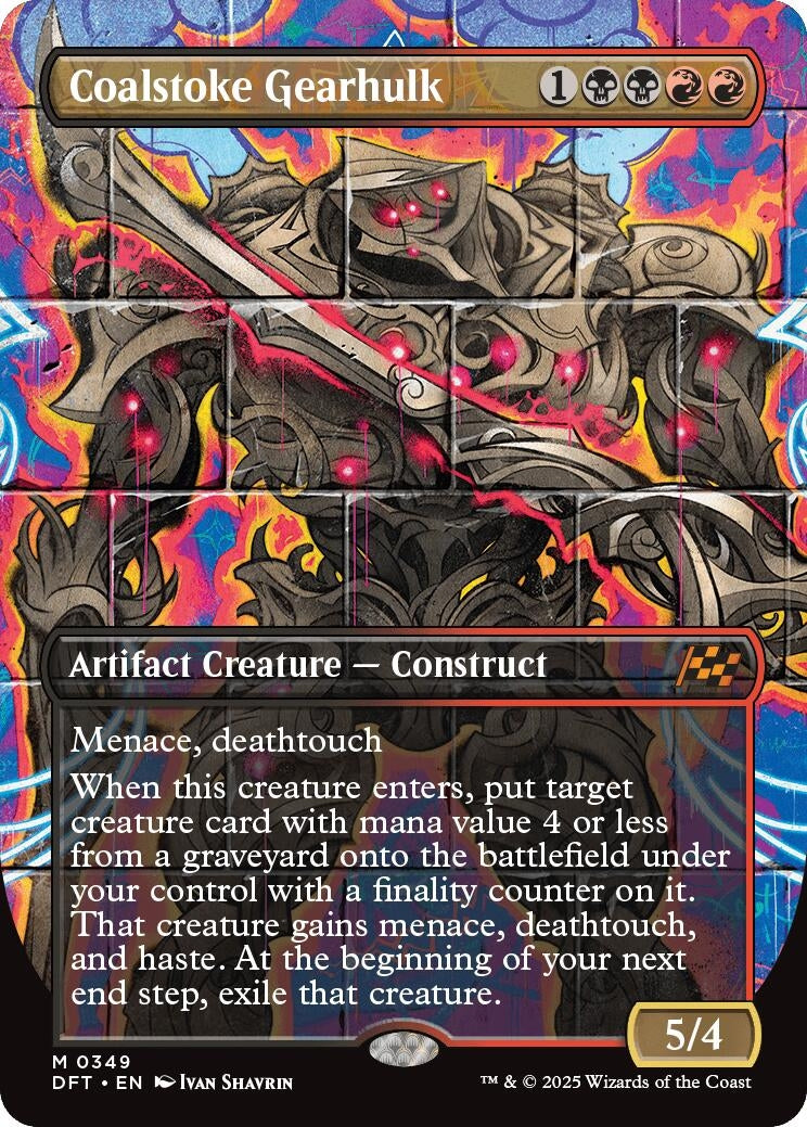 Image for Coalstoke Gearhulk (Borderless) (Aetherdrift) (349) - Magic: The Gathering