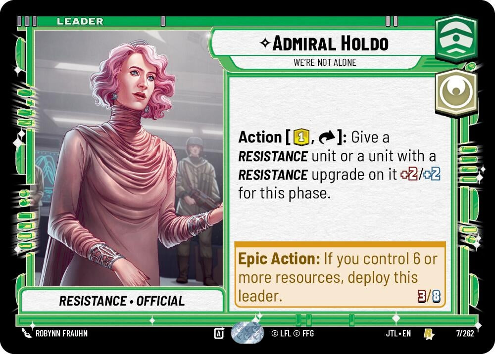 Image for Admiral Holdo - We're Not Alone (Jump to Lightspeed) (007/262) - Star Wars: Unlimited