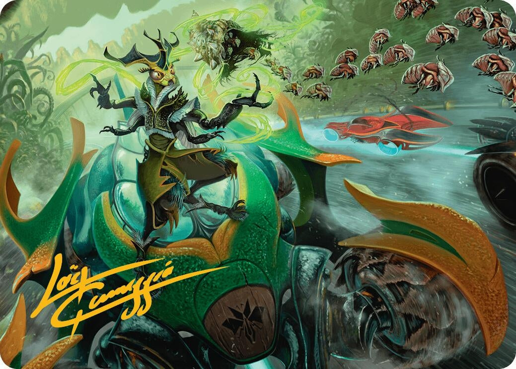 Image for Aatchik, Emerald Radian Art Card (15/54) (Gold-Stamped Signature) (Art Series: Aetherdrift) (15) - Magic: The Gathering