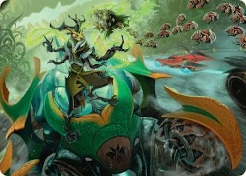 Image for Aatchik, Emerald Radian Art Card (15/54) (Art Series: Aetherdrift) (15) - Magic: The Gathering