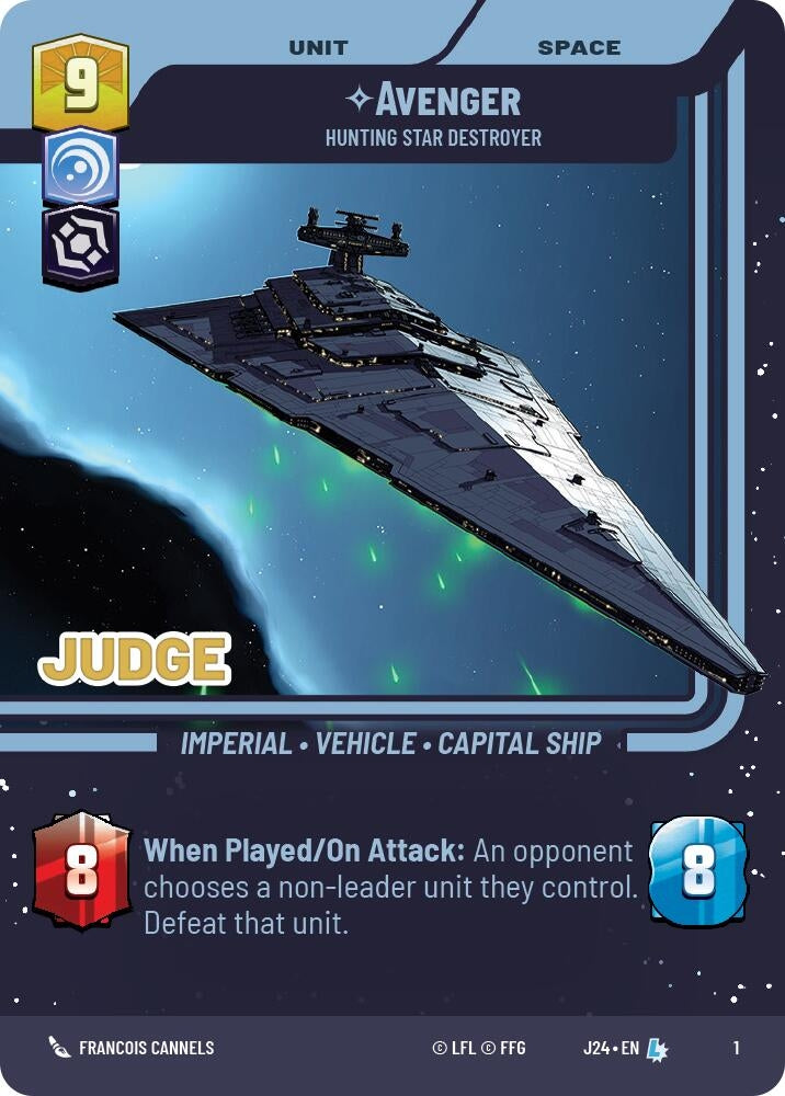 Image for Avenger - Hunting Star Destroyer (Judge Promos) (1) - Star Wars: Unlimited