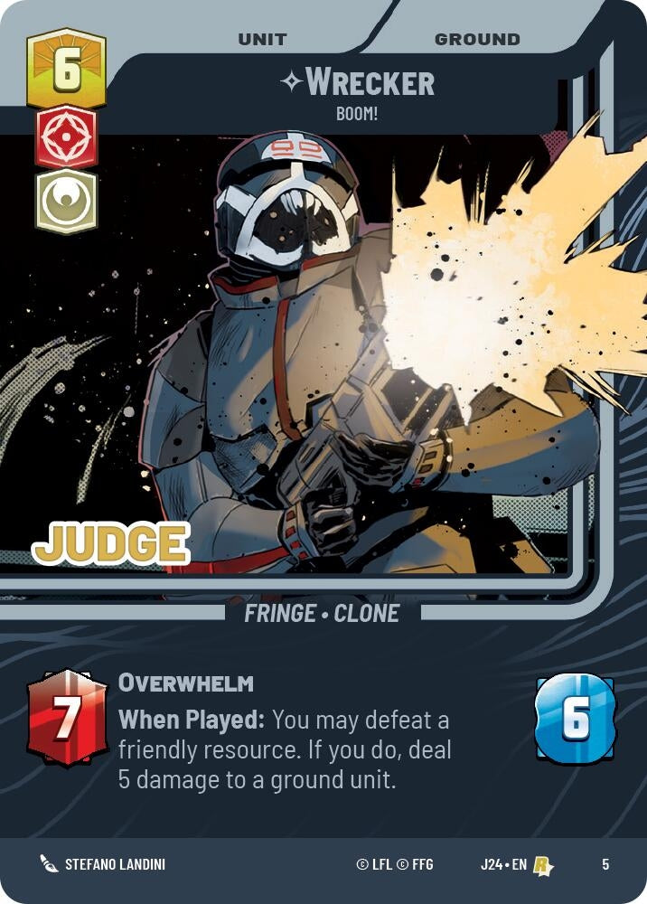 Image for Wrecker - Boom! (Judge Promos) (5) - Star Wars: Unlimited