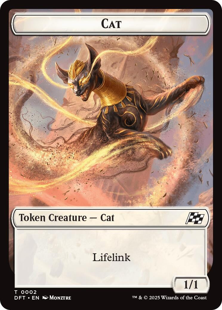 Image for Cat // Thopter (0010) Double-Sided Token (Aetherdrift) (2 // 10) - Magic: The Gathering