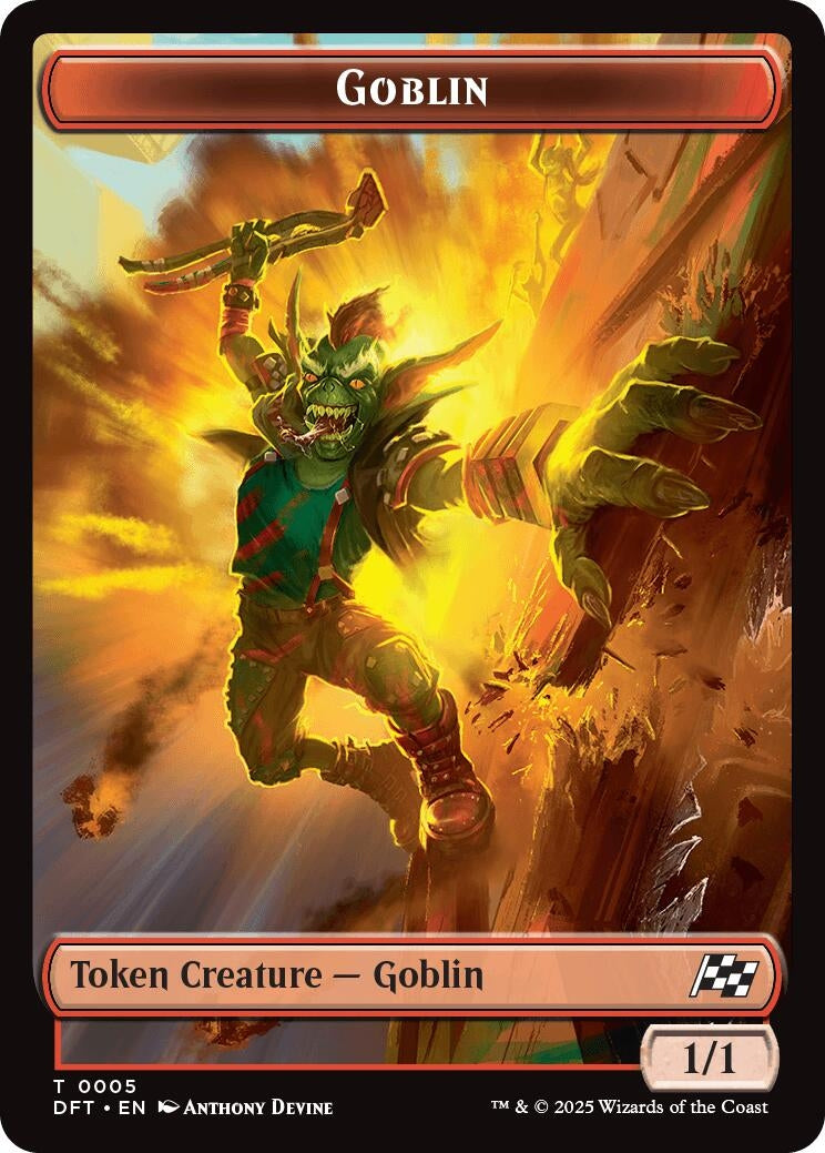 Image for Goblin // Thopter (0010) Double-Sided Token (Aetherdrift) (5 // 10) - Magic: The Gathering
