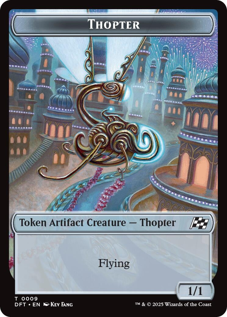 Image for Thopter (0009) // Treasure Double-Sided Token (Aetherdrift) (9 // 11) - Magic: The Gathering