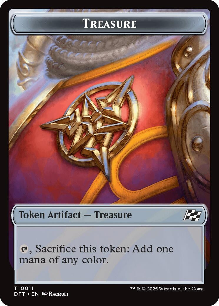 Image for Treasure // Pilot Double-Sided Token (Aetherdrift) (11 // 1) - Magic: The Gathering