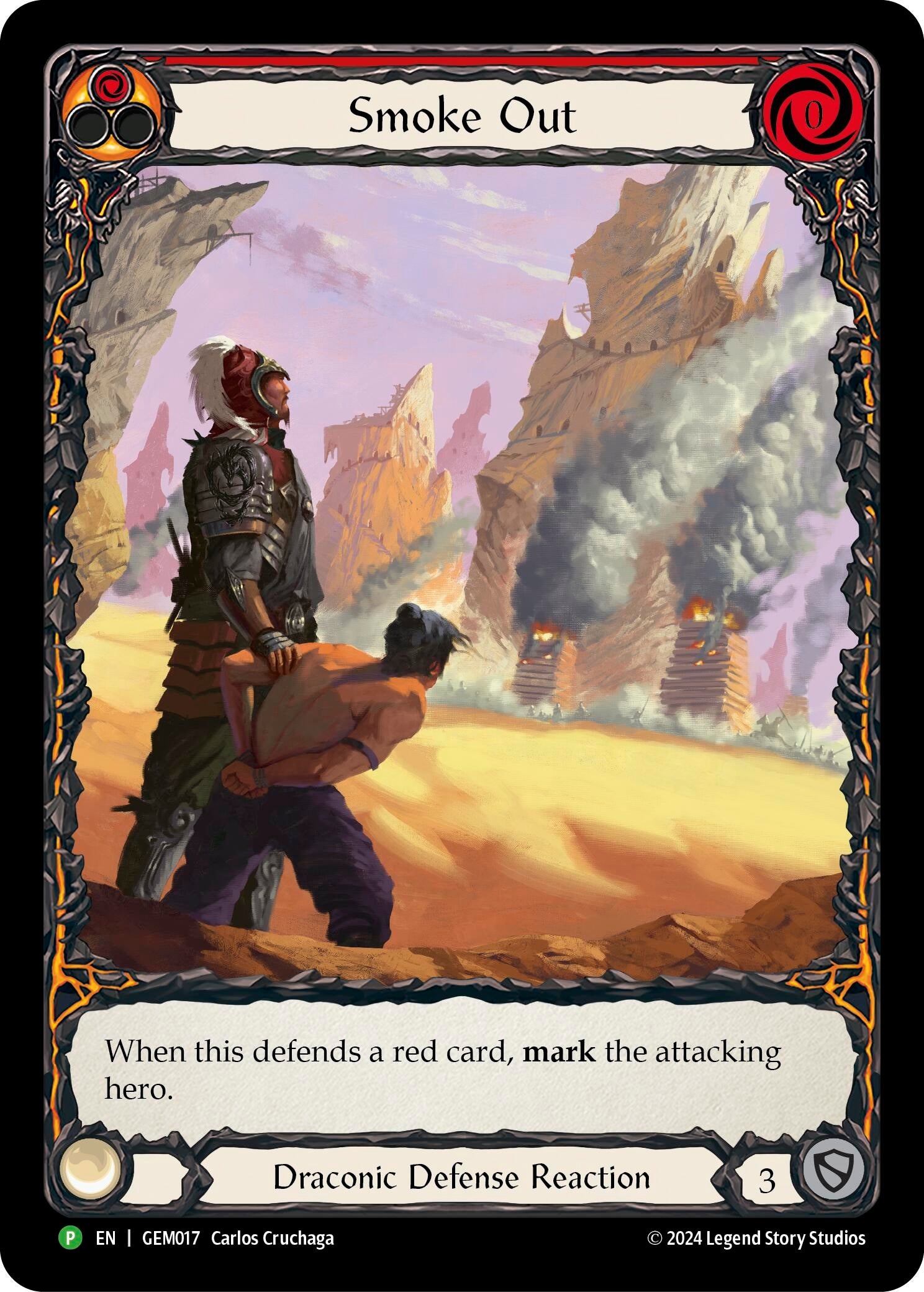 Image for Smoke Out (Red) (GEM Pack 1) (GEM017) - Flesh and Blood TCG