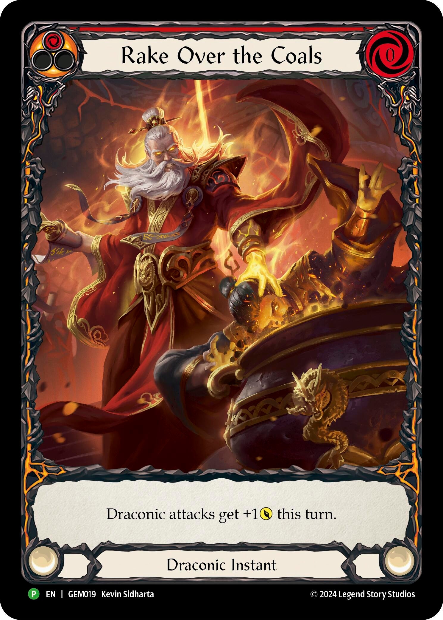 Image for Rake Over the Coals (Red) (GEM Pack 1) (GEM019) - Flesh and Blood TCG