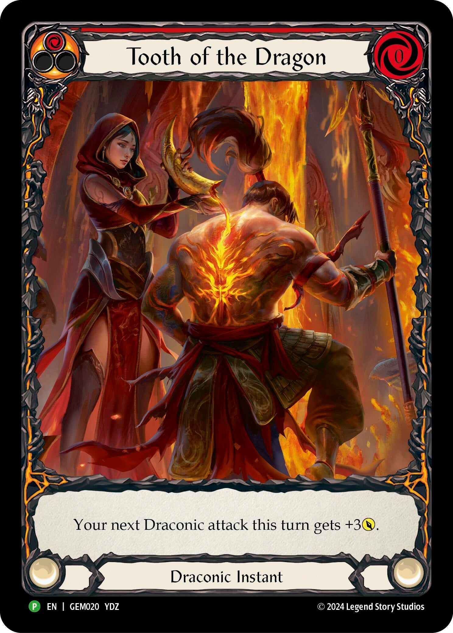 Image for Tooth of the Dragon (Red) (GEM Pack 1) (GEM020) - Flesh and Blood TCG