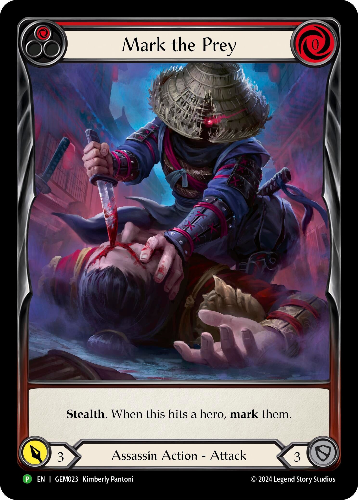 Image for Mark the Prey (Red) (GEM Pack 1) (GEM023) - Flesh and Blood TCG