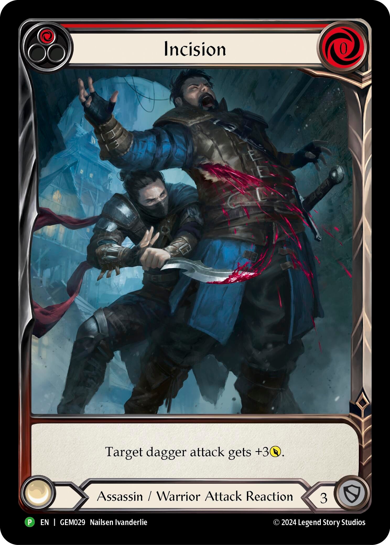 Image for Incision (Red) (GEM Pack 1) (GEM029) - Flesh and Blood TCG