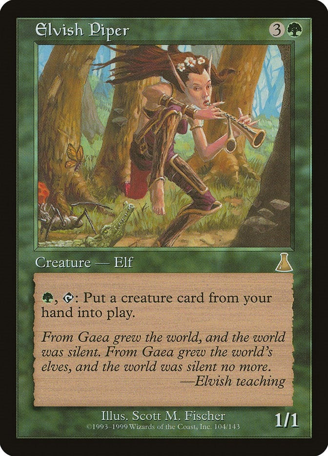 Image for Elvish Piper (Urza's Destiny) (104) - Magic: The Gathering