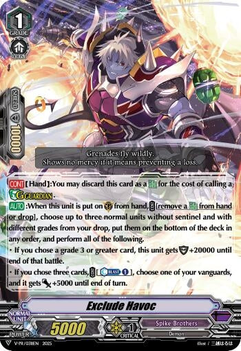 Image for Exclude Havoc (V Promo Cards) (V-PR/0311EN) - Cardfight Vanguard