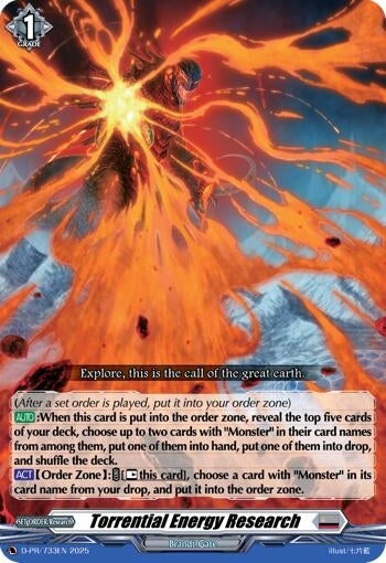 Image for Torrential Energy Research (D Promo Cards) (D-PR/733EN) - Cardfight Vanguard