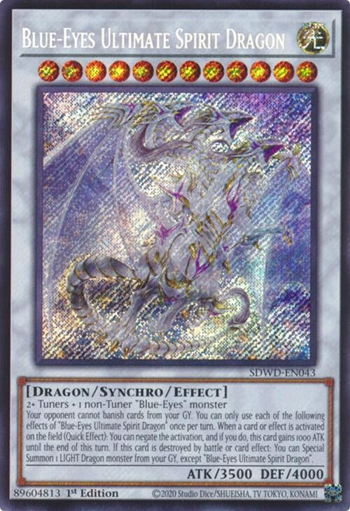 Image for Blue-Eyes Ultimate Spirit Dragon (Secret Rare) (Structure Deck: Blue-Eyes White Destiny) (SDWD-EN043) - YuGiOh