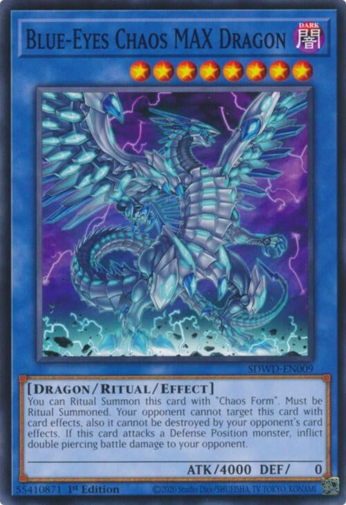 Image for Blue-Eyes Chaos MAX Dragon (Structure Deck: Blue-Eyes White Destiny) (SDWD-EN009) - YuGiOh