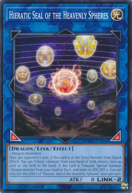 Image for Hieratic Seal of the Heavenly Spheres (Structure Deck: Blue-Eyes White Destiny) (SDWD-EN040) - YuGiOh