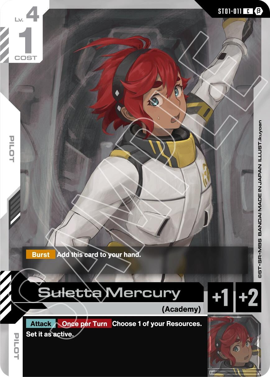 Image for Suletta Mercury (Edition Beta) (ST01-011) - Gundam Card Game