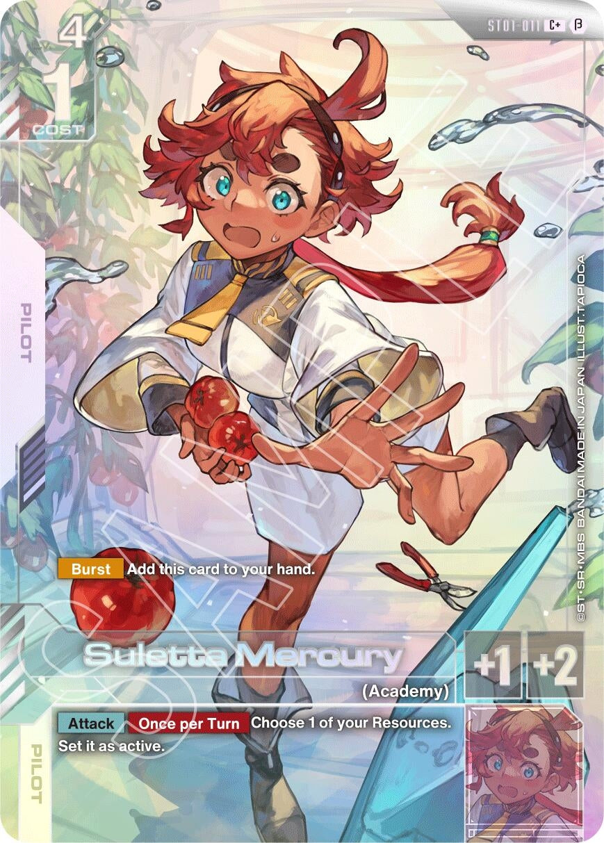 Image for Suletta Mercury (C+) (Edition Beta) (ST01-011) - Gundam Card Game