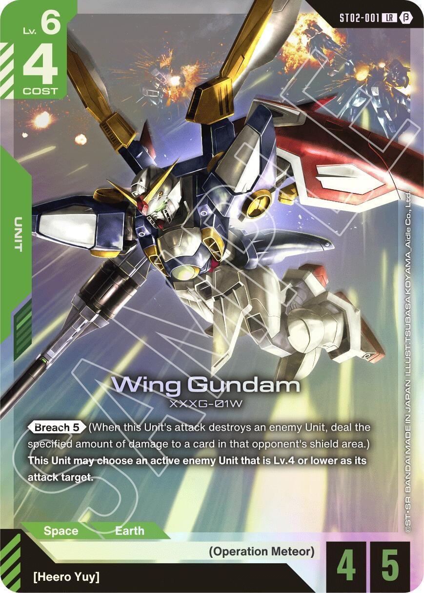 Image for Wing Gundam (ST02-001) (Edition Beta) (ST02-001) - Gundam Card Game