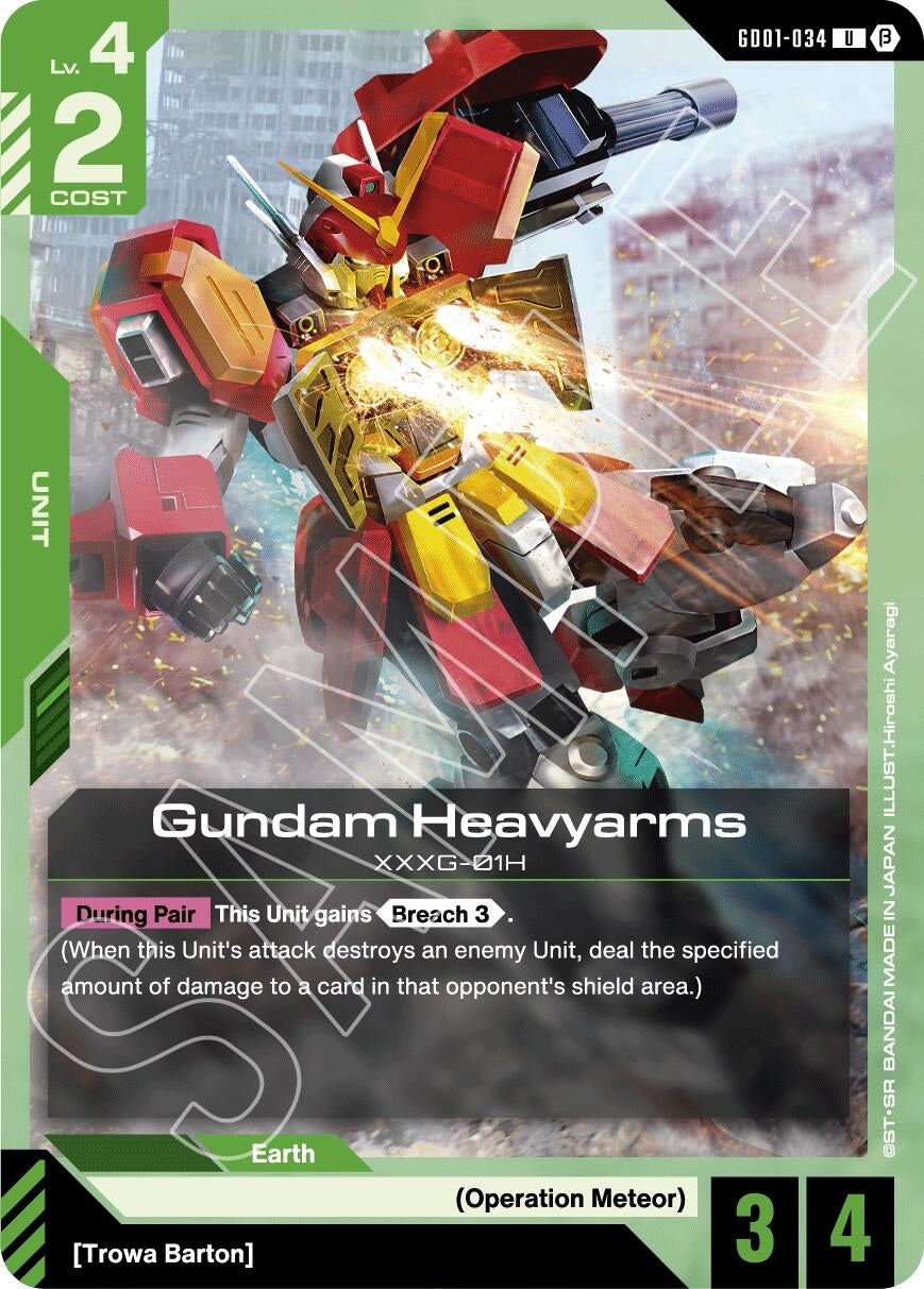 Image for Gundam Heavyarms (Edition Beta) (GD01-034) - Gundam Card Game