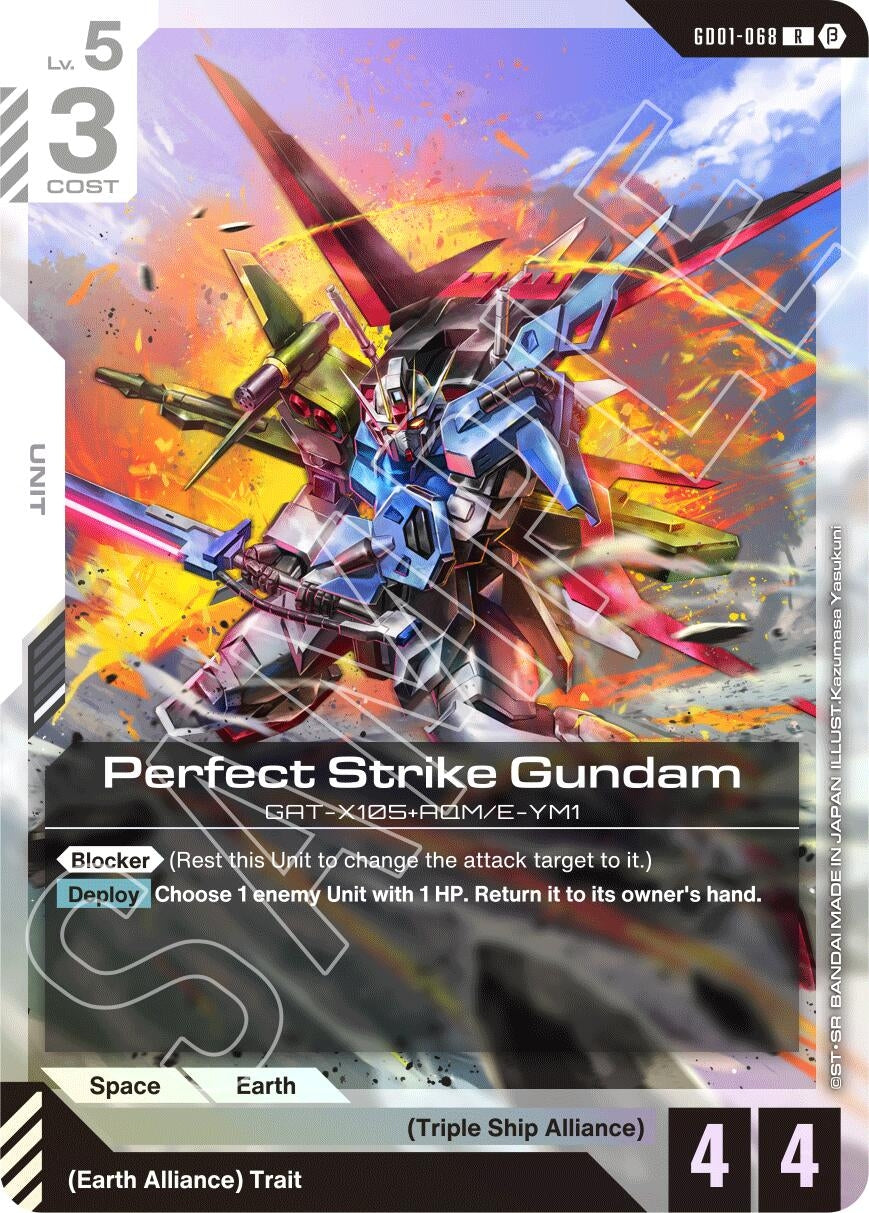 Image for Perfect Strike Gundam (Edition Beta) (GD01-068) - Gundam Card Game