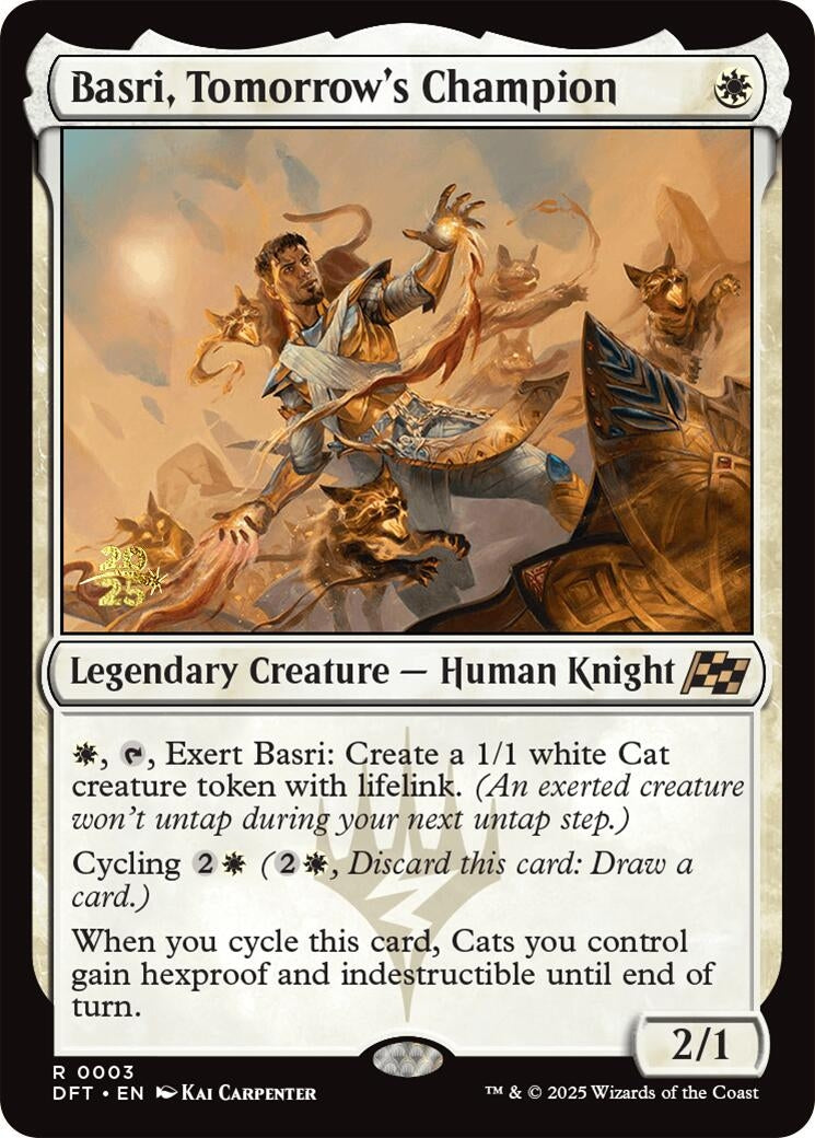 Image for Basri, Tomorrow's Champion (Prerelease Cards) (3) - Magic: The Gathering
