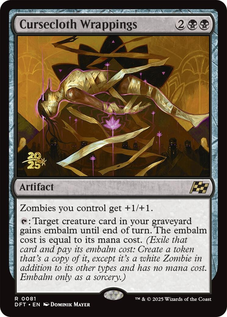 Image for Cursecloth Wrappings (Prerelease Cards) (81) - Magic: The Gathering