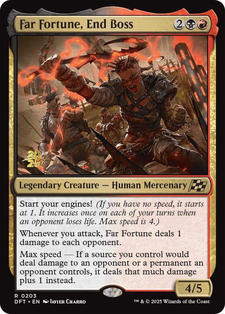 Image for Far Fortune, End Boss (Prerelease Cards) (203) - Magic: The Gathering