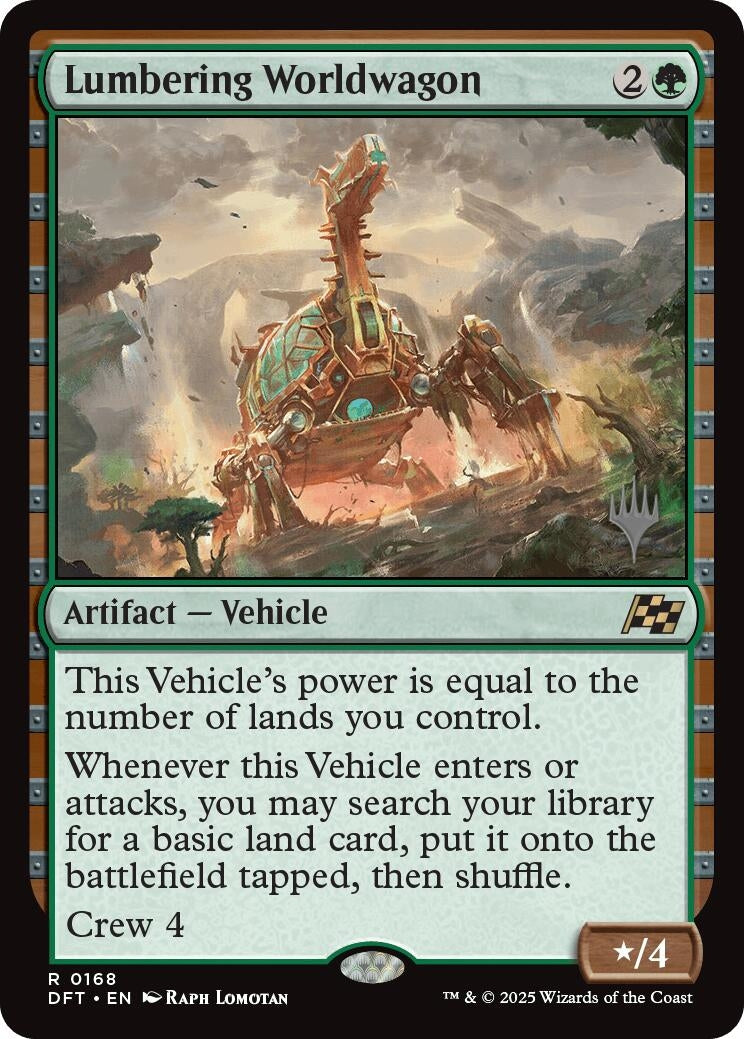Image for Lumbering Worldwagon (Promo Pack: Aetherdrift) (168) - Magic: The Gathering