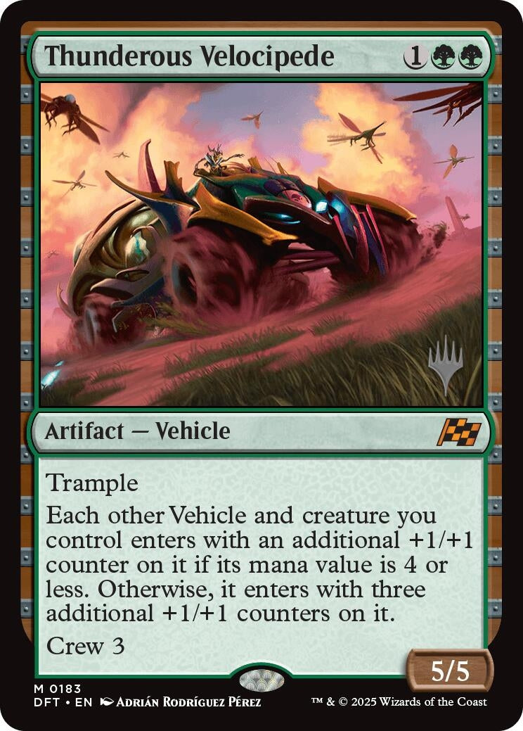 Image for Thunderous Velocipede (Promo Pack: Aetherdrift) (183) - Magic: The Gathering