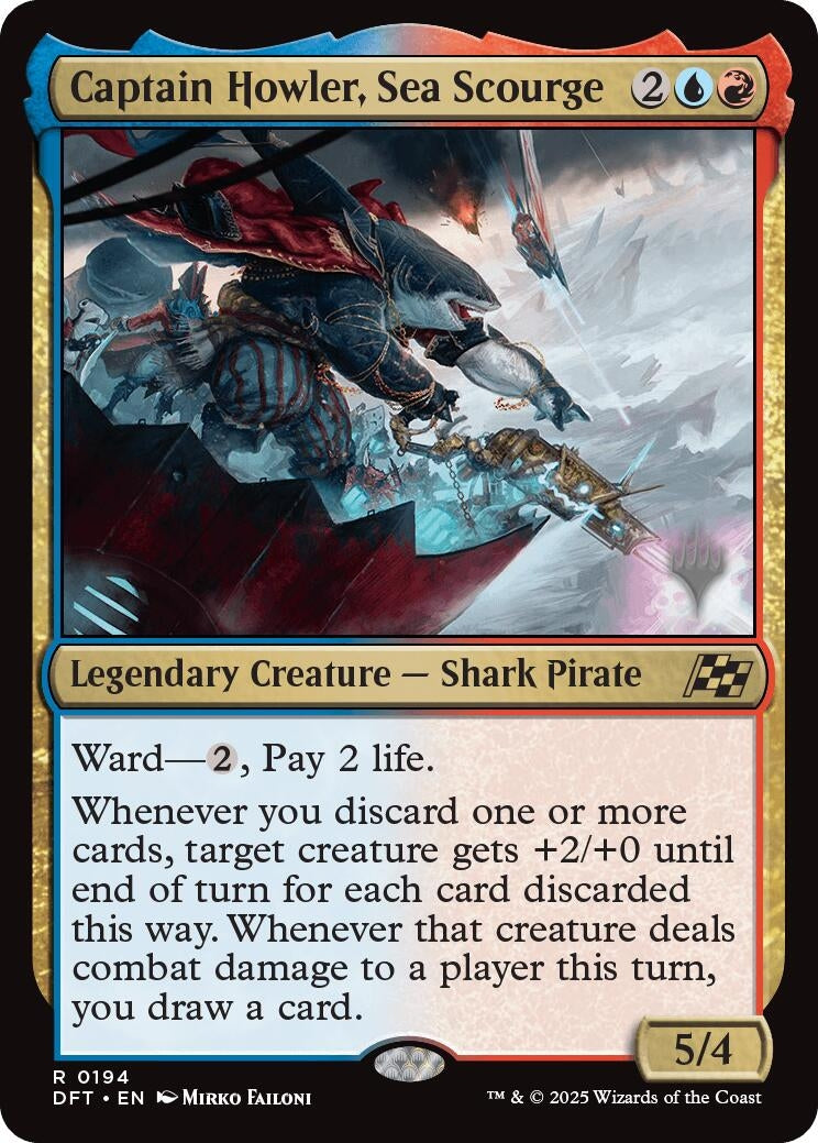 Image for Captain Howler, Sea Scourge (Promo Pack: Aetherdrift) (194) - Magic: The Gathering