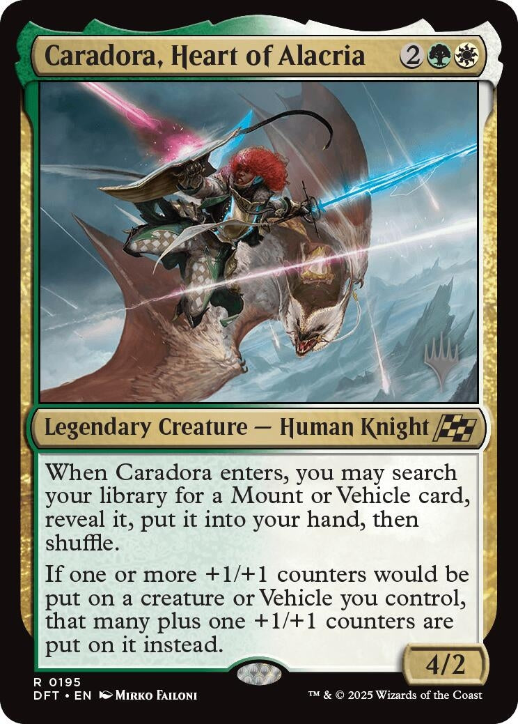 Image for Caradora, Heart of Alacria (Promo Pack: Aetherdrift) (195) - Magic: The Gathering