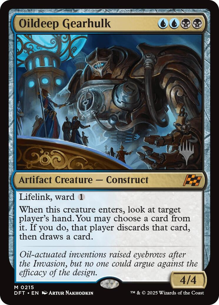 Image for Oildeep Gearhulk (Promo Pack: Aetherdrift) (215) - Magic: The Gathering