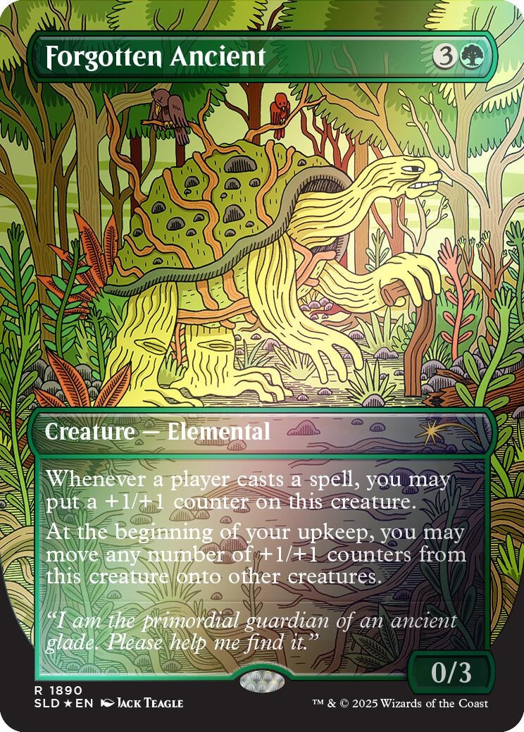 Image for Forgotten Ancient (Rainbow Foil) (Secret Lair Drop Series) (1890) - Magic: The Gathering