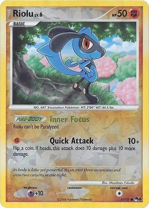 Image for Riolu (Cracked Ice Holo) (Miscellaneous Cards & Products) (016/017) - Pokemon