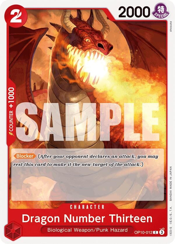 Image for Dragon Number Thirteen (Royal Blood) (OP10-012) - One Piece Card Game