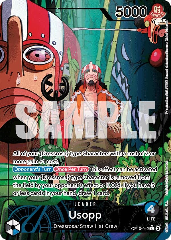 Image for Usopp (042) (Parallel) (Royal Blood) (OP10-042) - One Piece Card Game