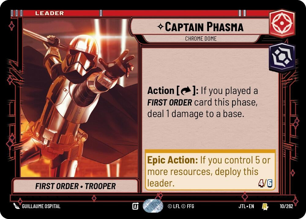 Image for Captain Phasma - Chrome Dome (Jump to Lightspeed) (010/262) - Star Wars: Unlimited