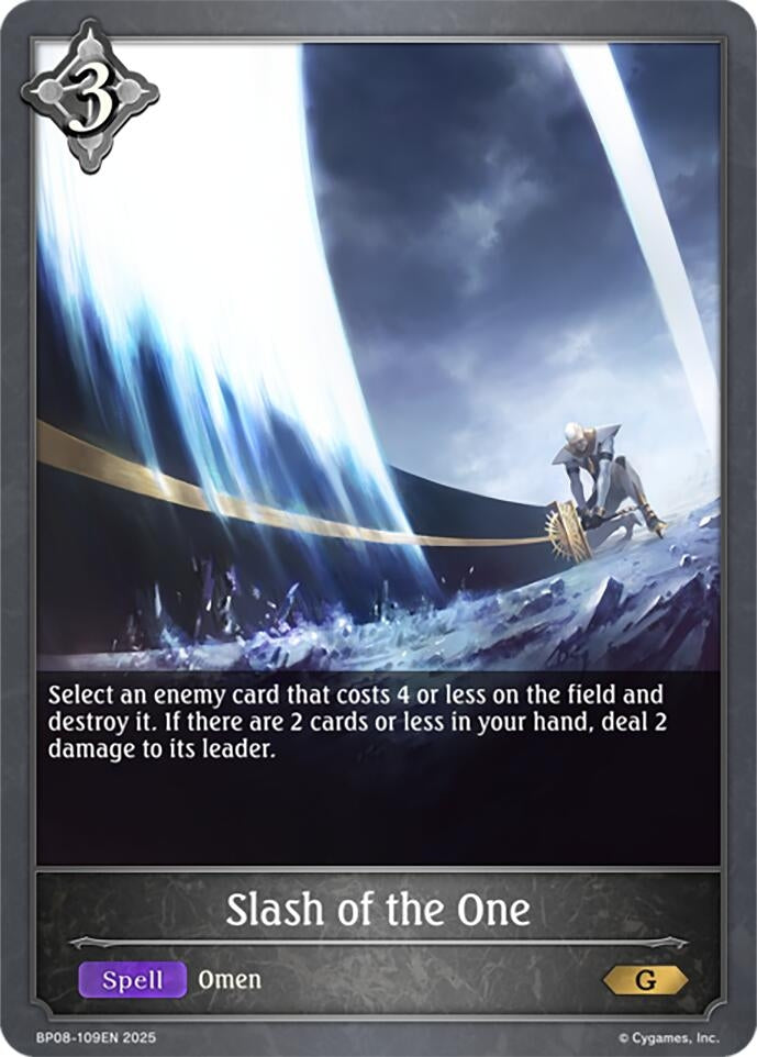 Image for Slash of the One (BP08: Alterchaotica) (BP08-109EN) - Shadowverse: Evolve
