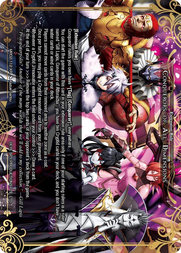 Image for Conquerors of all Dimensions (Masterpiece Collection 02 "Fates Reunited!") (MP02-112 XR) - Force of Will